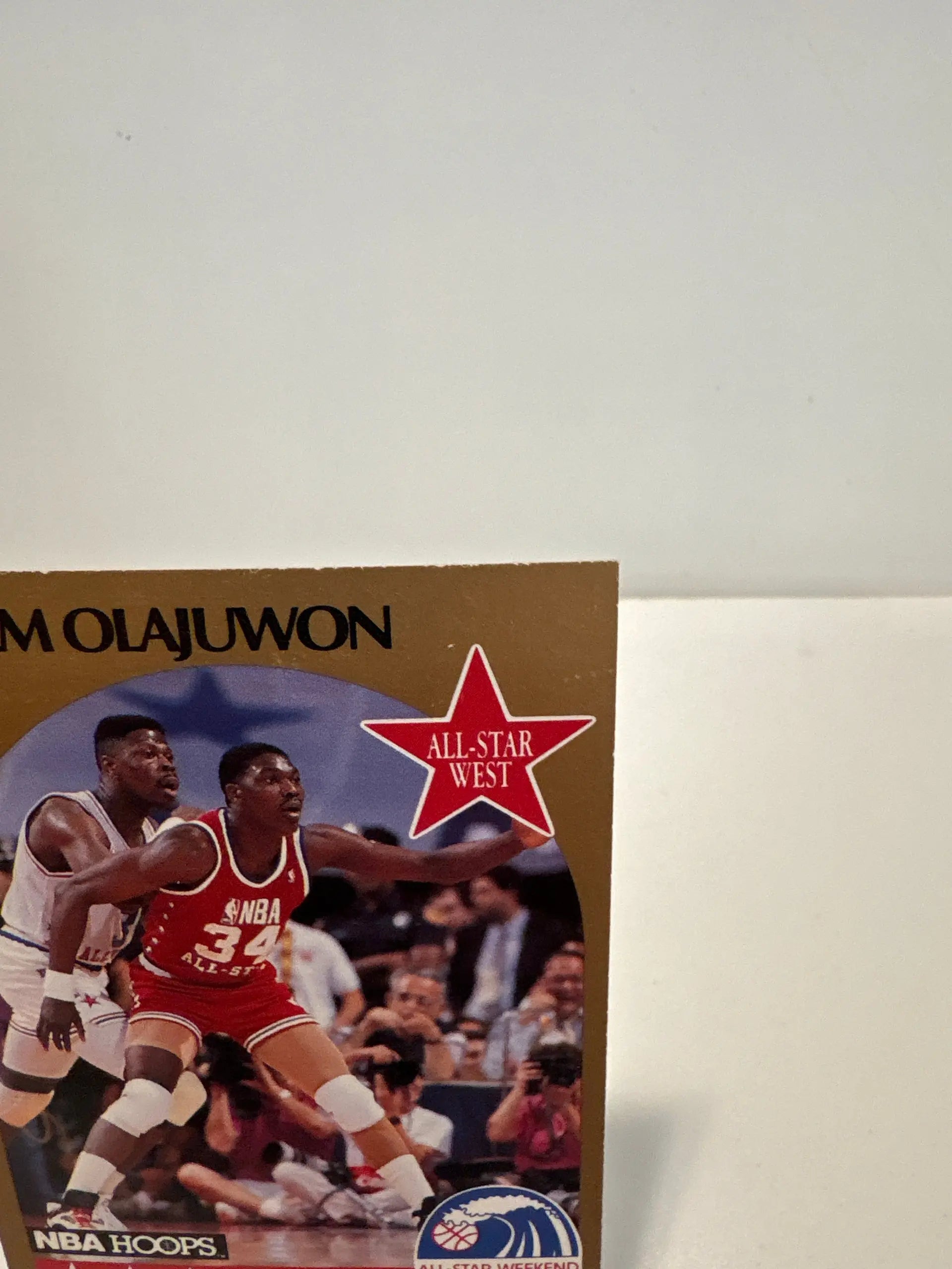 NBA Hoops 1990 Akeem Olajuwon Basketball Card All-Star Weekend Miami