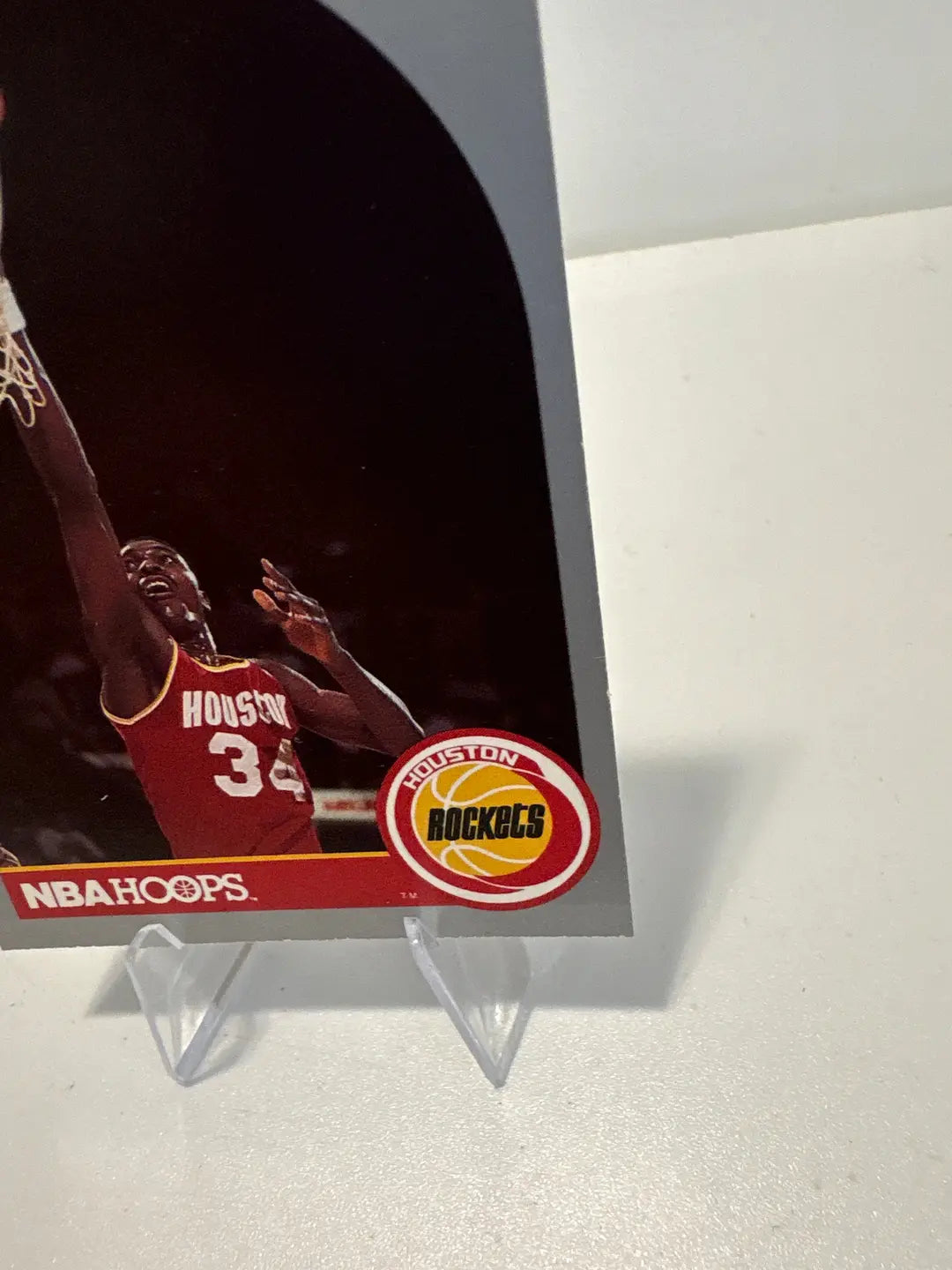 NBA Hoops Akeem Olajuwon Houston Rockets Basketball Card Vintage 1990
