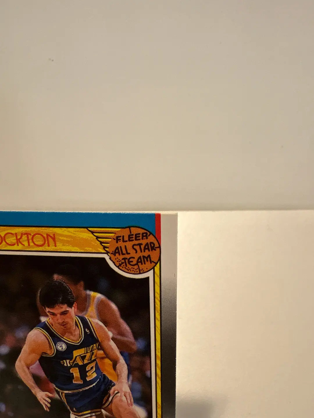 Fleer 198-89 Rookie All Star Team John Stockton Basketball Card Vintage