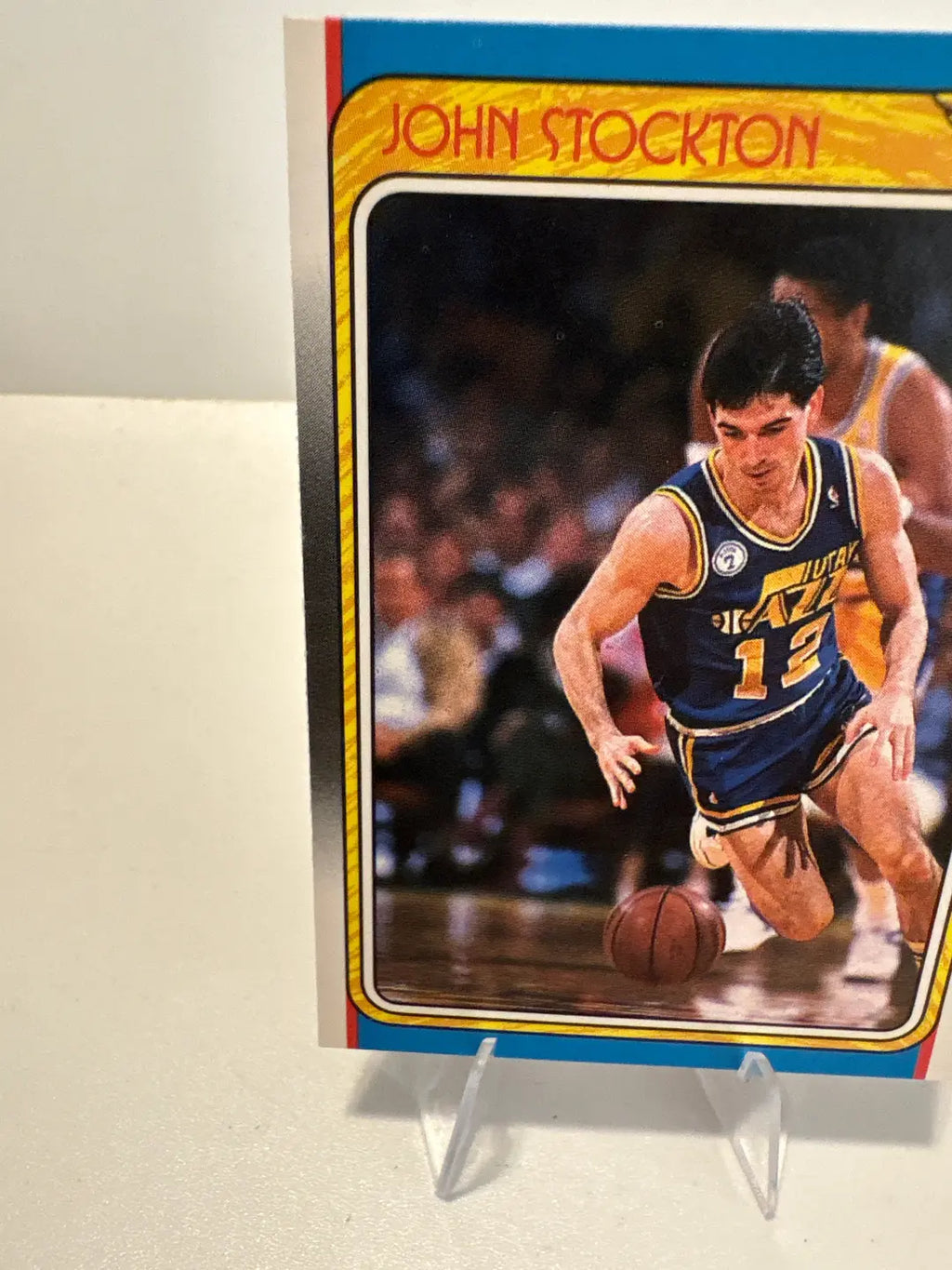 Fleer 198-89 Rookie All Star Team John Stockton Basketball Card Vintage