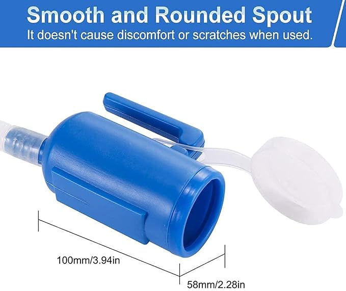 Portable Urinals for Men, 68 OZ, Spill Proof, 45" Hose