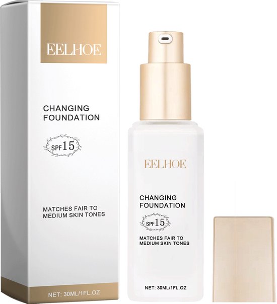 EelHope Color Changing Foundation SPF 15 Fair to Medium Skin Tones 30ml