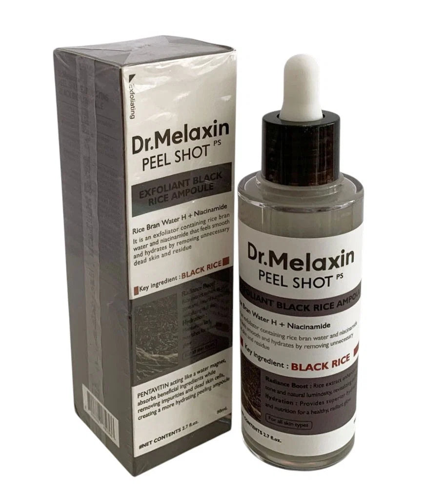 Dr. Melaxin Peel Shot Exfoliant Black Rice Ampoule 2.7 fl oz (80 ml)