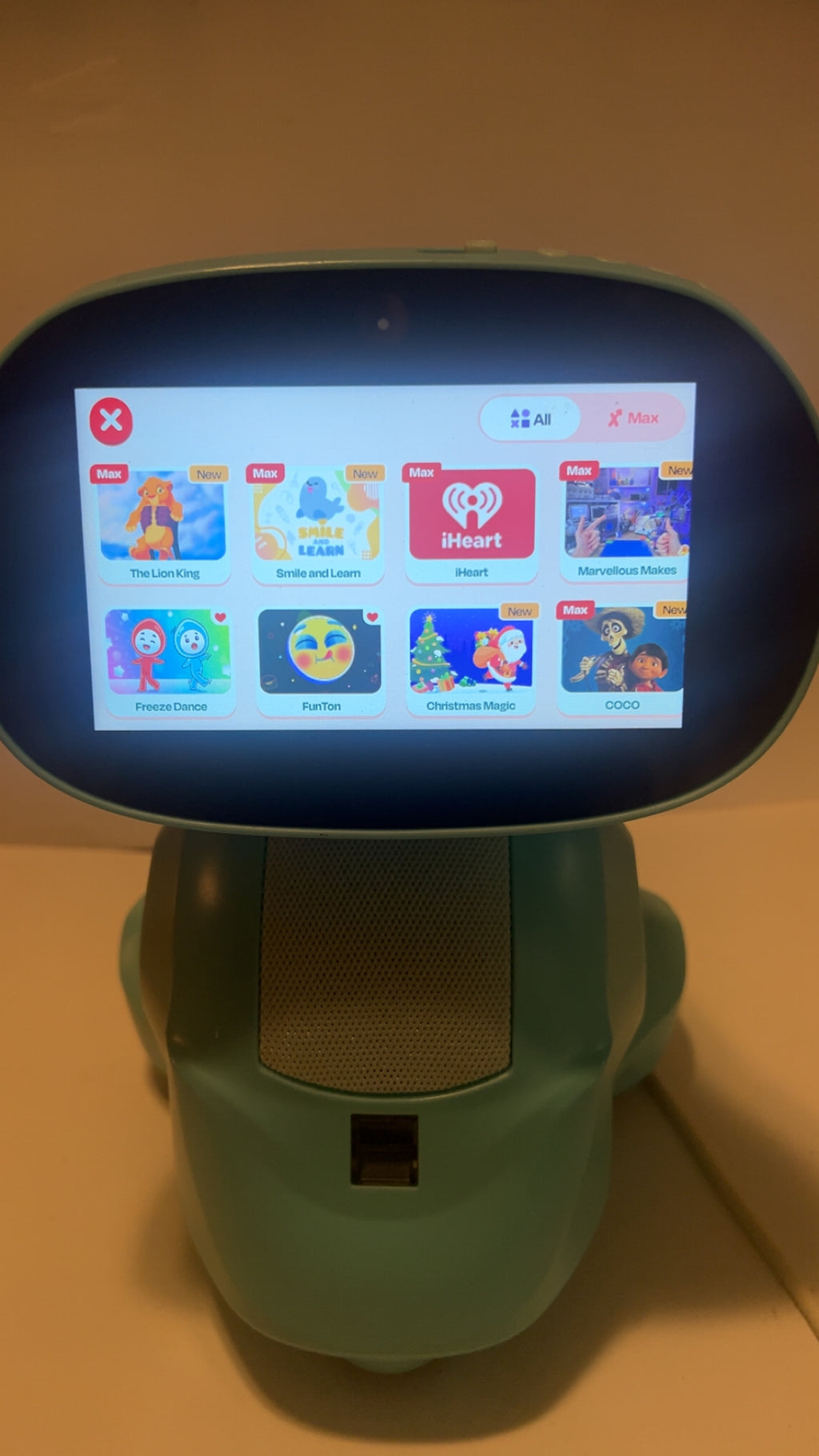 Miko 3 AI Powered Smart Pixie Blue Kids Robot with Learning Apps and Games
