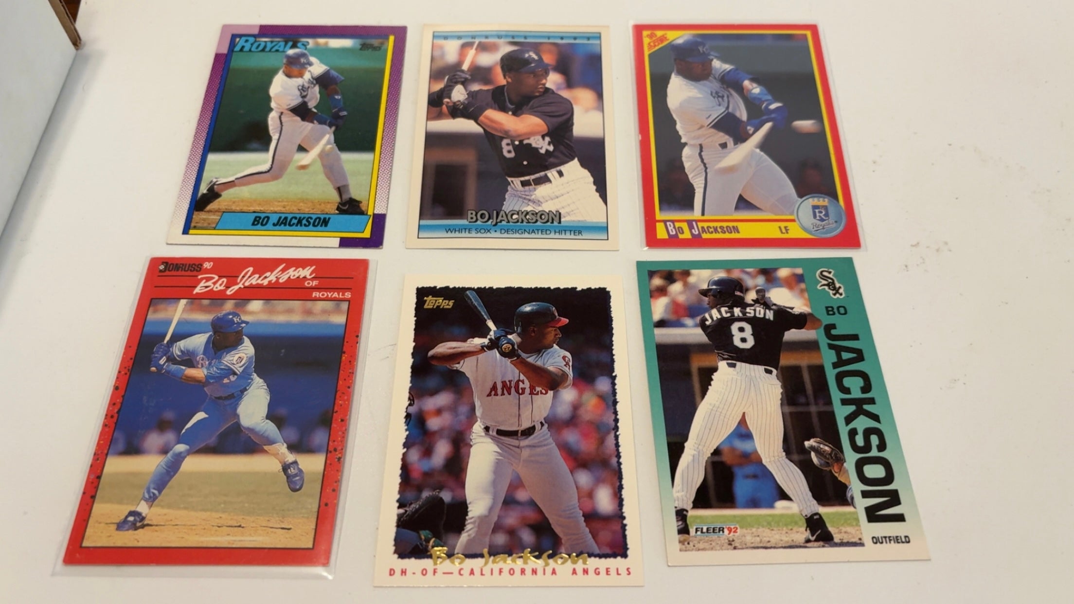 Bo Jackson Baseball Card Lot 1990’s