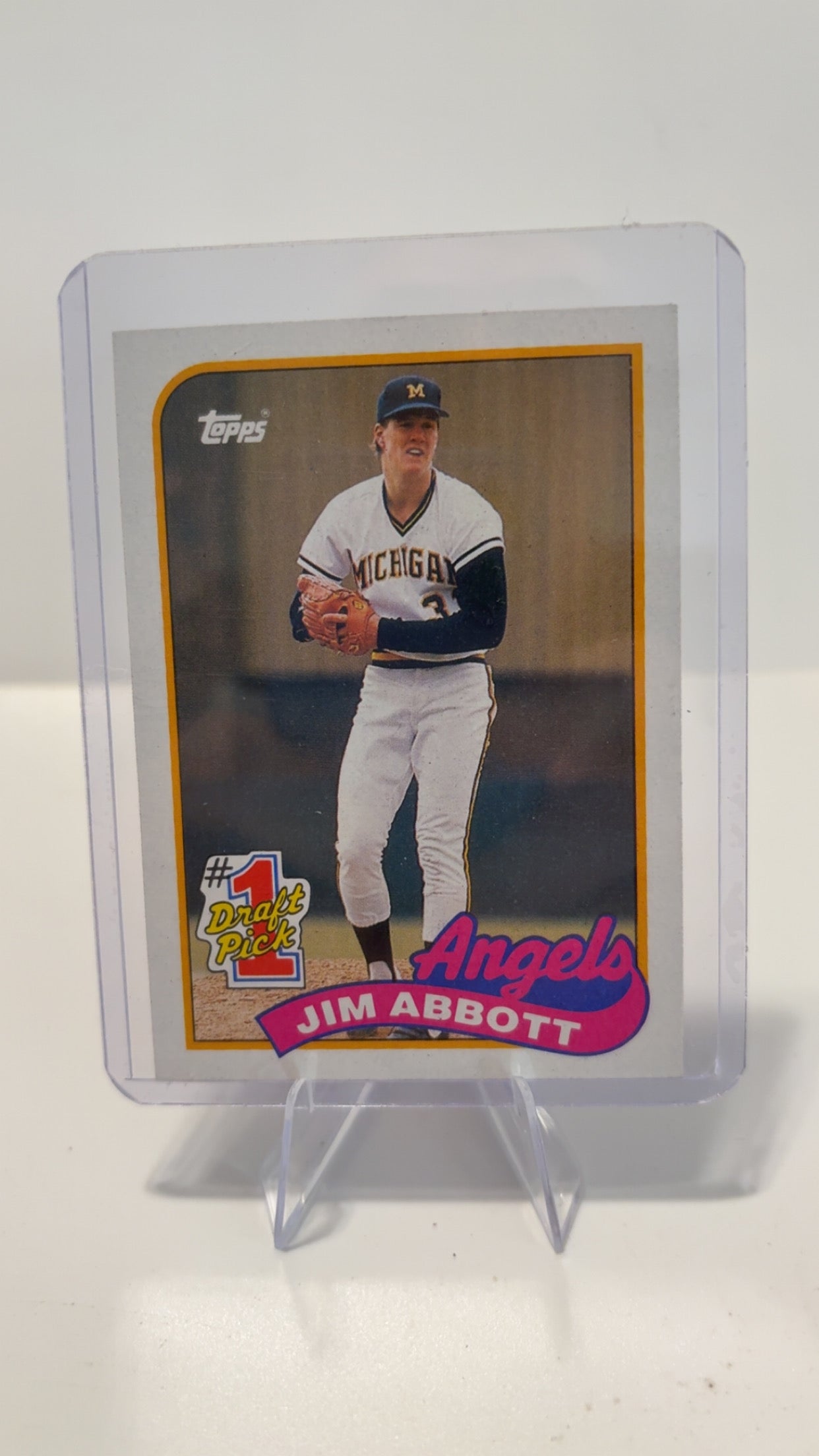Jim Abbott 2 card lot rc 1990