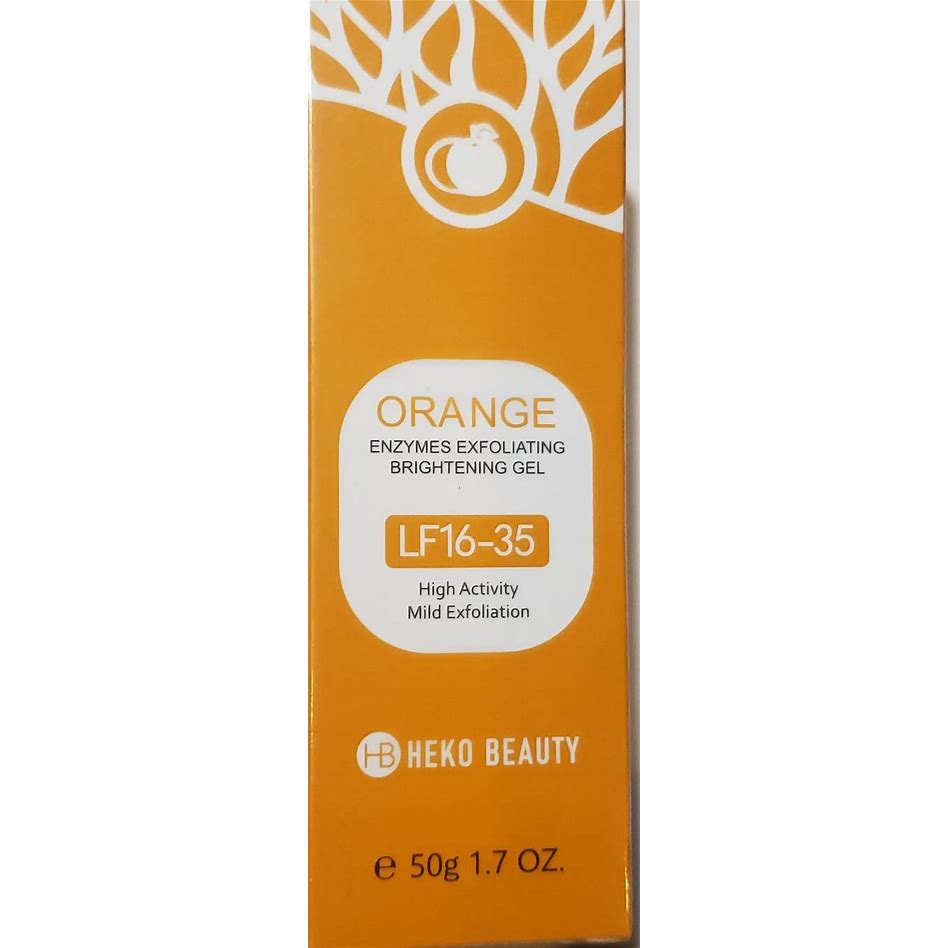 Heko Beauty Orange Enzymes Exfoliating Brightening Face Body Scrub 50g 1.7oz