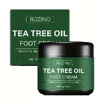Rozino Tea Tree Oil Foot Cream | For Itchy Skin, Foot Odor & Toe Nail Care