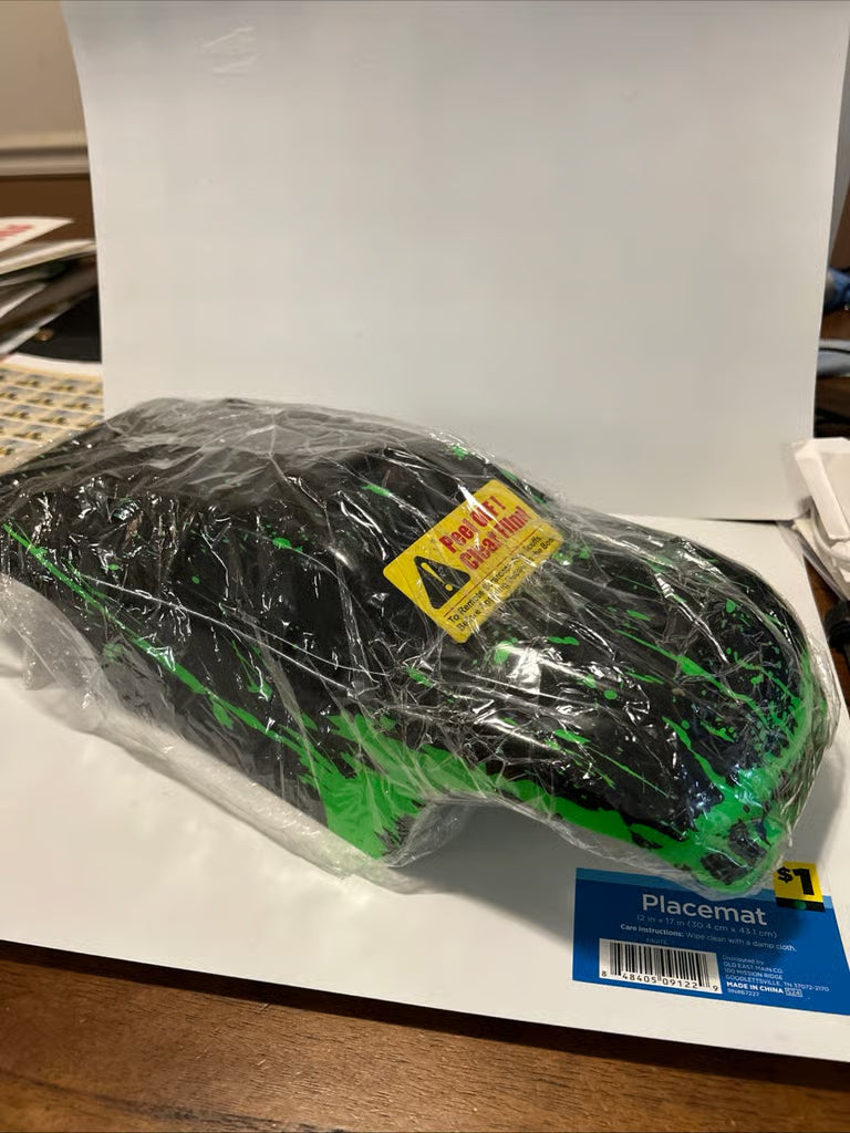 Compatible Custom Body Muddy Green Over Black Replacement for 1/10