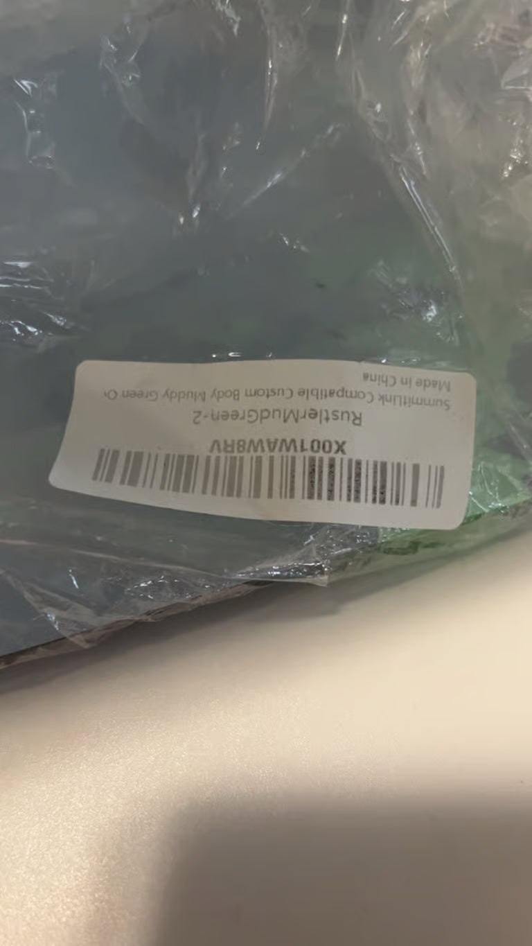 Compatible Custom Body Muddy Green Over Black Replacement for 1/10