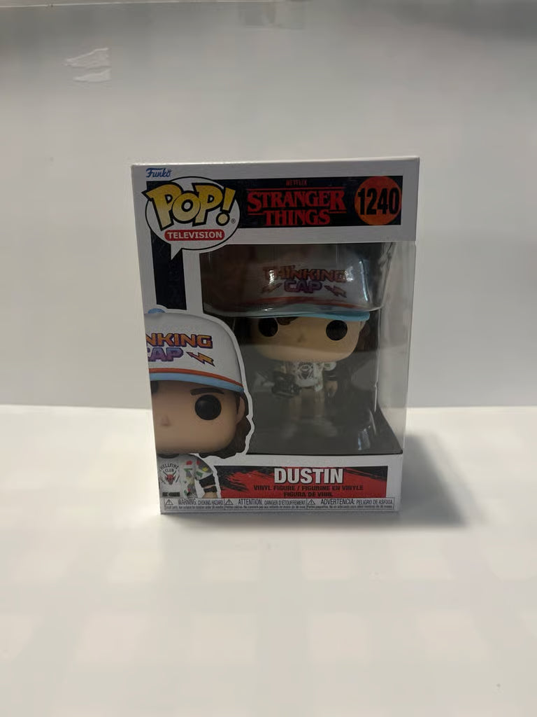 DUSTIN Funko Pop STRANGER THINGS Walkie Thinking Cap Hat HELLFIRE CLUB Netflix