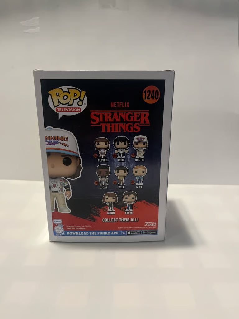 DUSTIN Funko Pop STRANGER THINGS Walkie Thinking Cap Hat HELLFIRE CLUB Netflix