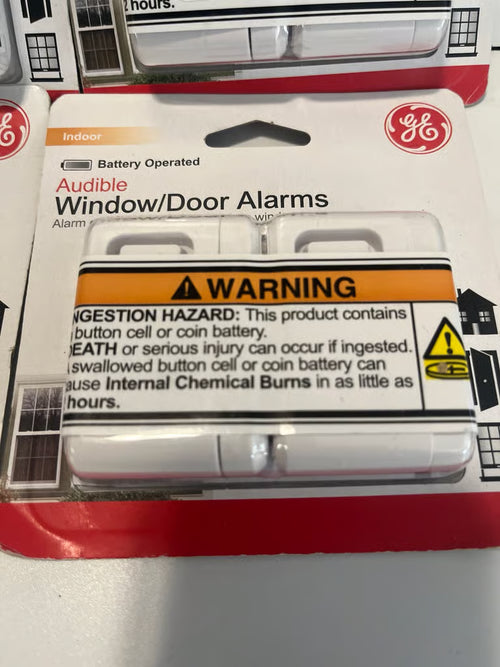 4 Pack Of 2 GE Audible Window/Door ALARM - Battery Operated 2 Pcs (8 Total)