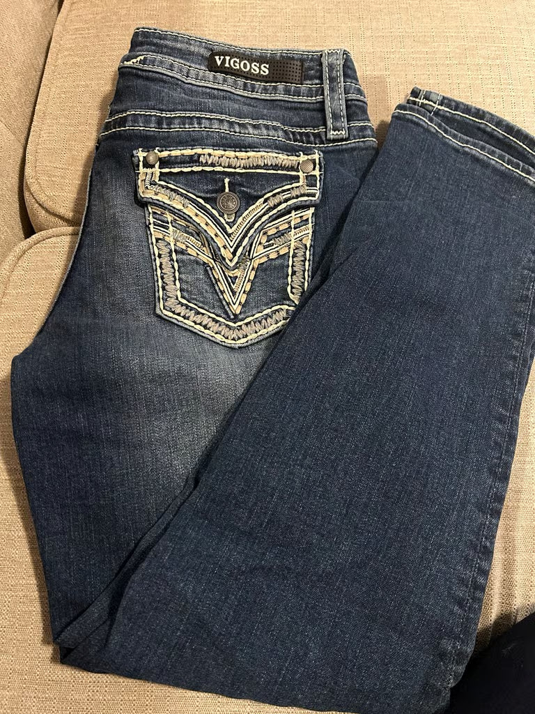 Vigoss women’s jeans size 6 Capri Pre-owned
