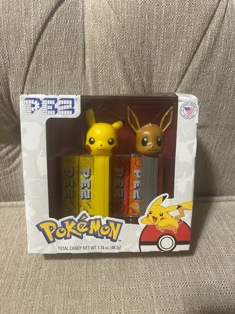 Pokémon Pez Dispenser. Pikachu & Eevee New In Box. 2020 PEZ Candy, Inc.