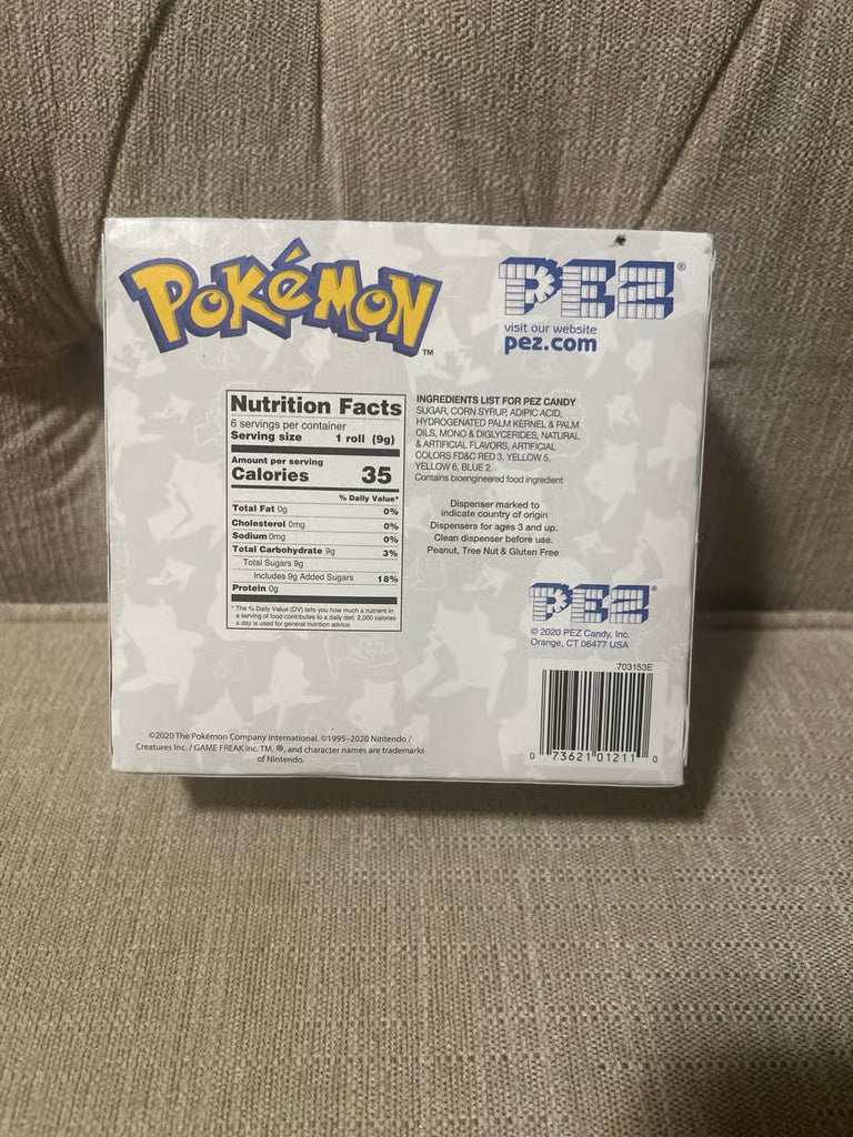 Pokémon Pez Dispenser. Pikachu & Eevee New In Box. 2020 PEZ Candy, Inc.