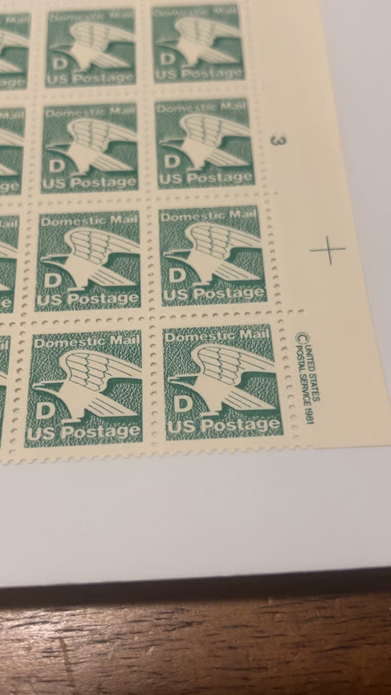 Scott #2111.... 22 Cent...."D" Eagle...SHEET OF 100