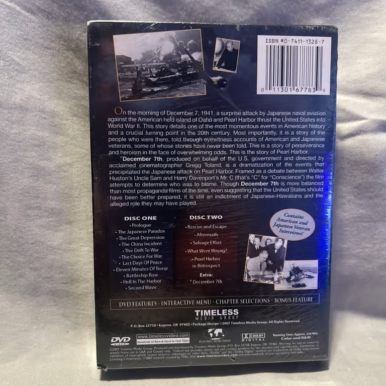 Attack on Pearl Harbor - A Day of Infamy (DVD, 2008, 2-Disc Set)