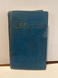 Vtg HC book, Creation by J. F. Rutherford, 1927 Watch Tower Society