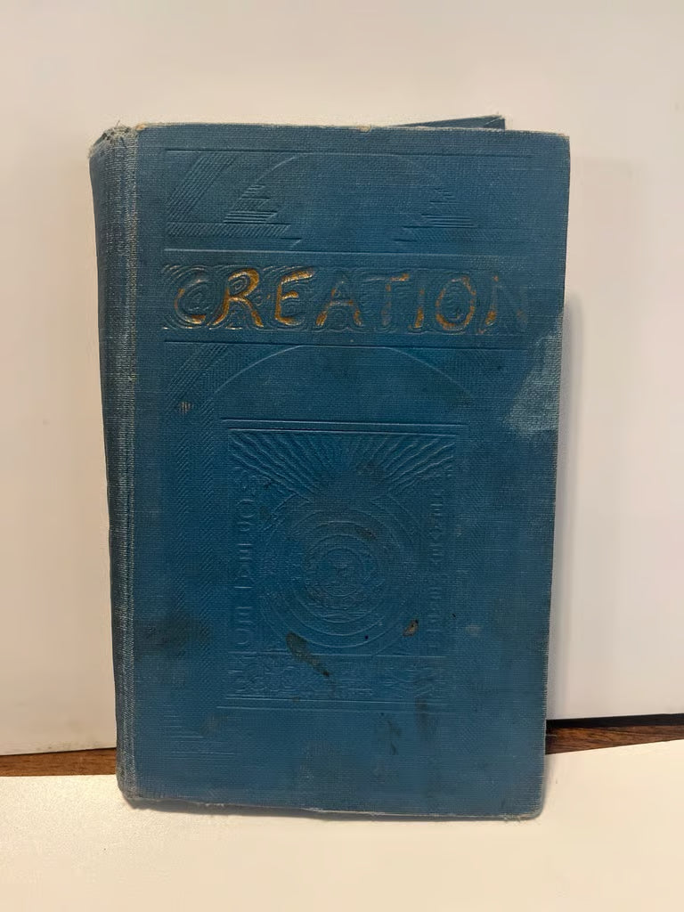 Vtg HC book, Creation by J. F. Rutherford, 1927 Watch Tower Society