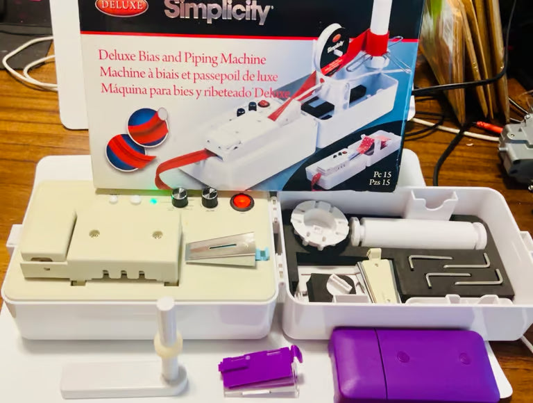 Simplicity Bias Tape Maker / Piping Machine Combo used and tested