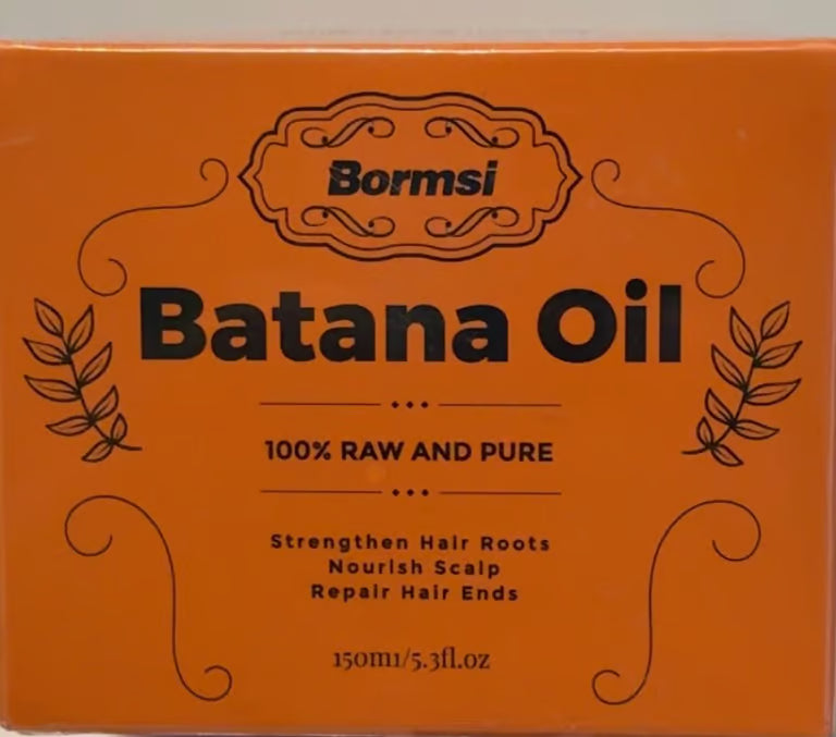 Bormsi Batana Oil 100% Raw & Pure Hair Oil 5.3fl oz Essential Fatty Acids Repair