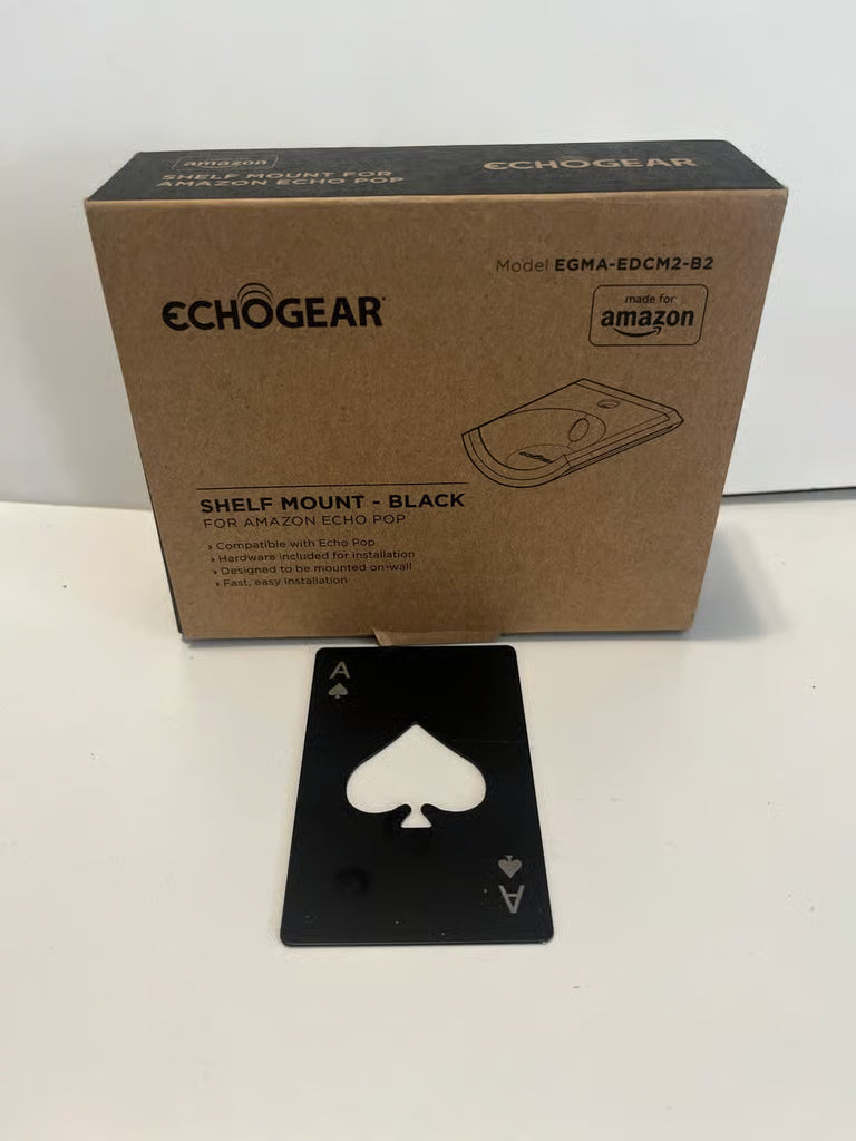 EchoGear Wall Mount for Echo Studio Pop Smart Speaker Holder Black