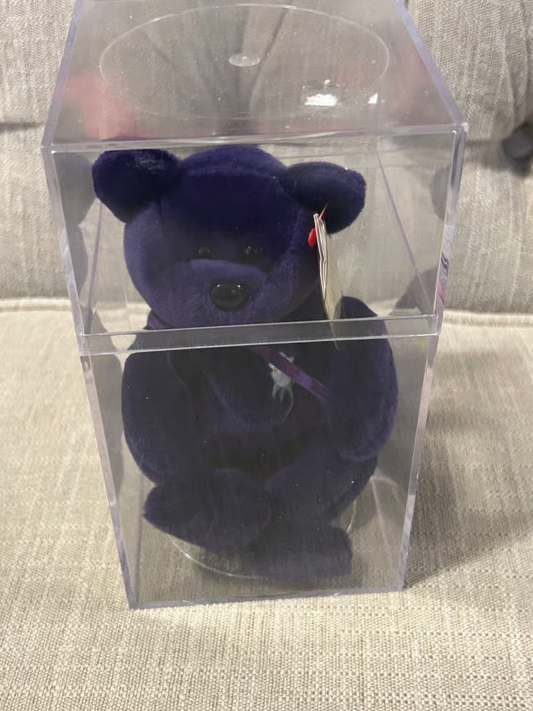 Rare Ty Beanie Baby PRINCESS The Diana Bear 1997 PE Pellets excellent