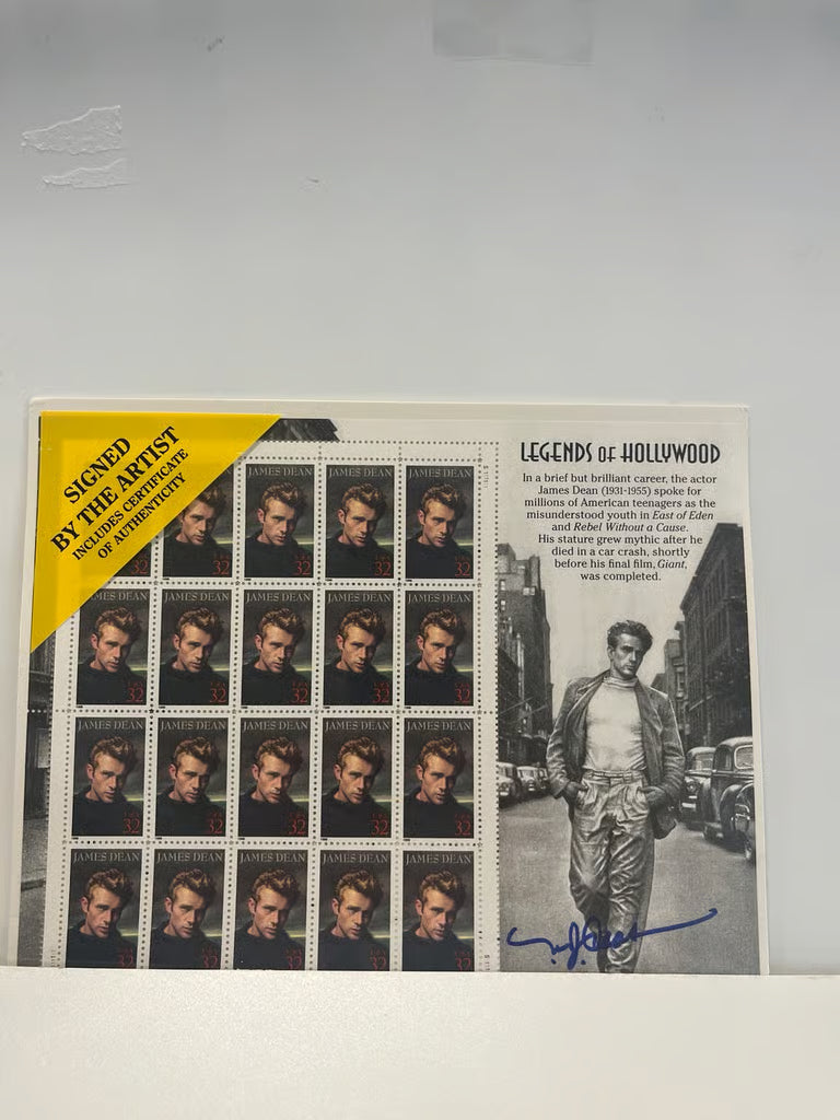 US Scott # 3082 - JAMES DEAN - artist signed - Sheet of 20 Stamps - MNH