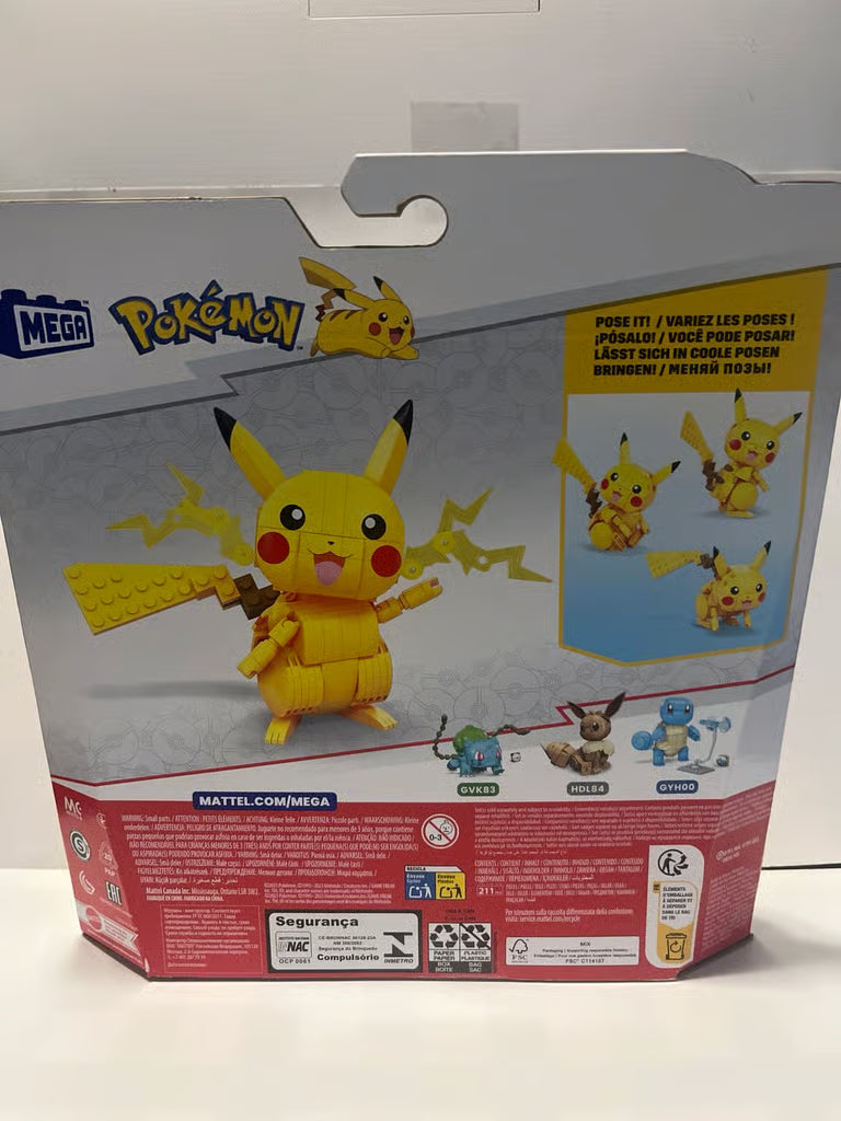 New Mega Construx Pokemon Pikachu Figure Building Blocks Set - 211 Pieces
