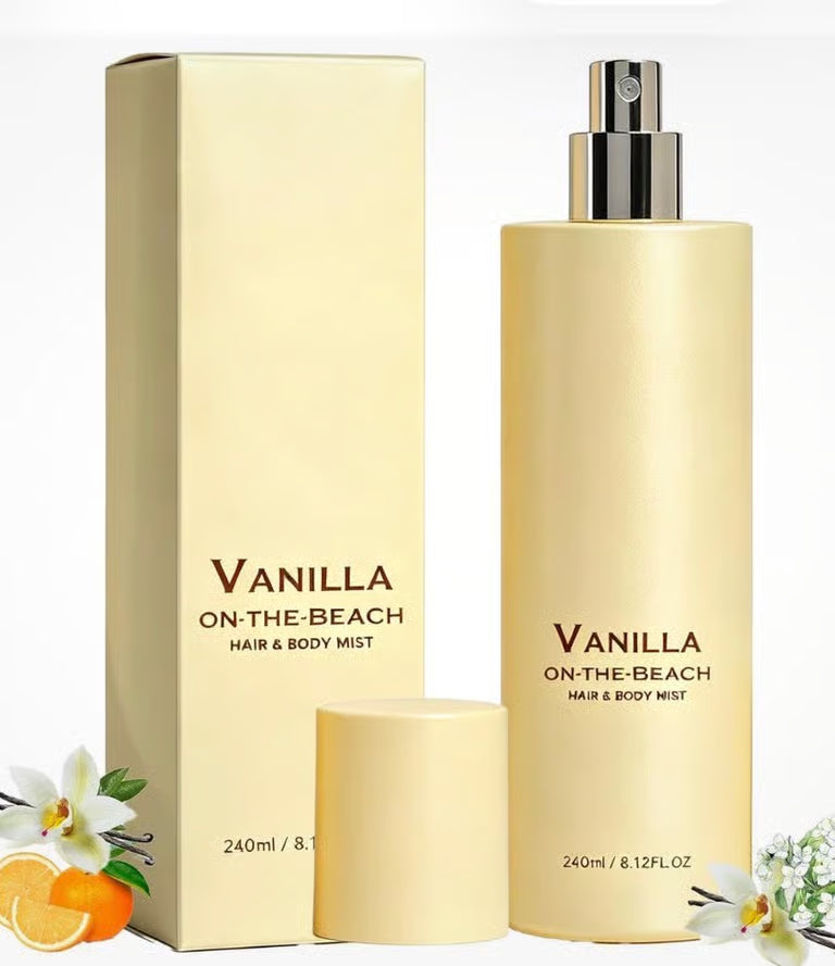 Vanilla On The Beach Hair And Body Mist, Vanilla Fragrance Spray