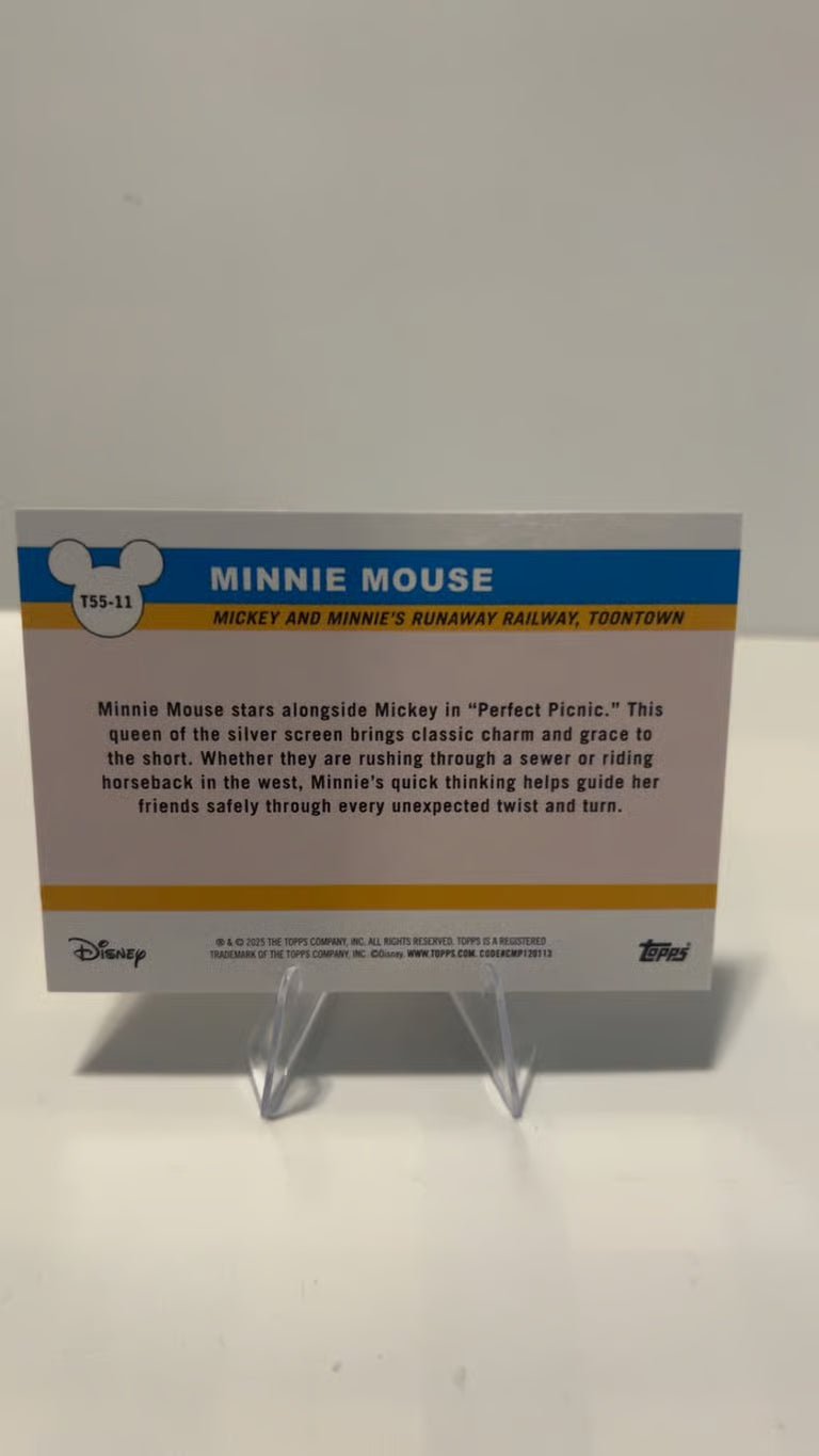 2025 Topps Disneyland 70th Minnie Mouse TOPPS DISNEYLAND Refractor rare auto
