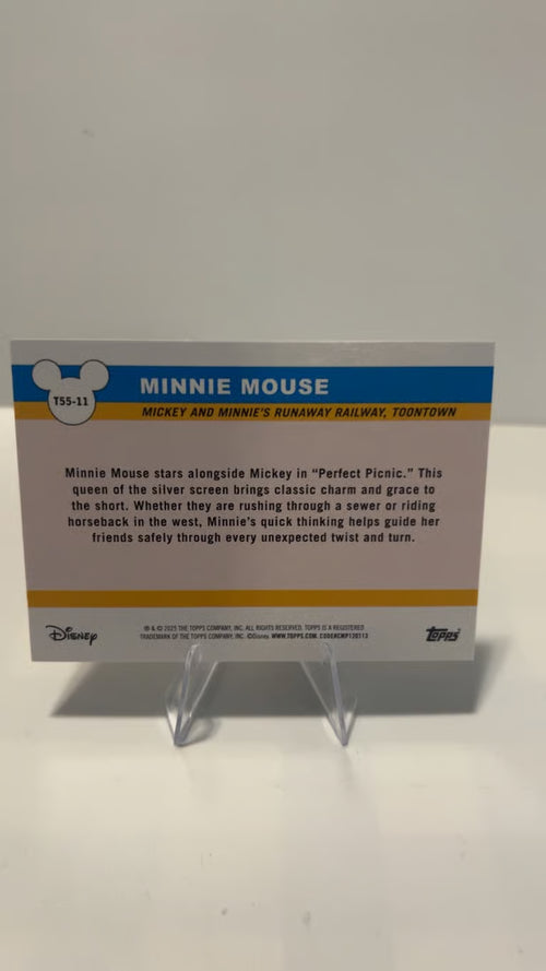 2025 Topps Disneyland 70th Minnie Mouse TOPPS DISNEYLAND Refractor rare auto