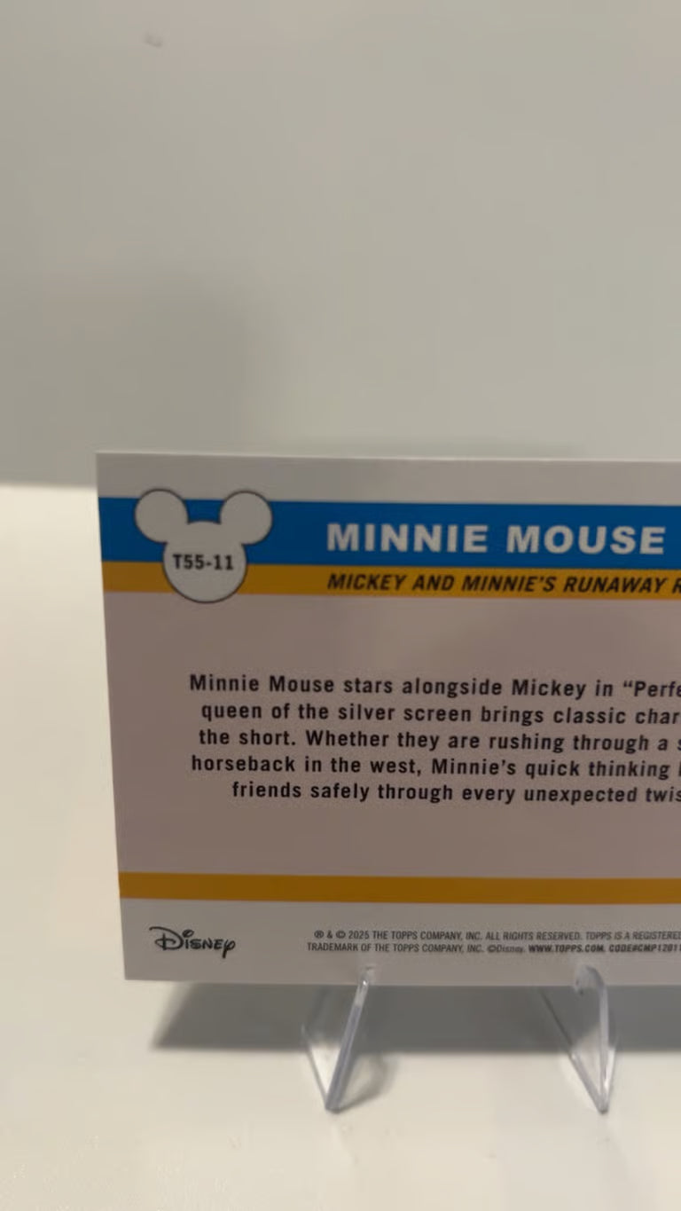 2025 Topps Disneyland 70th Minnie Mouse TOPPS DISNEYLAND Refractor rare auto