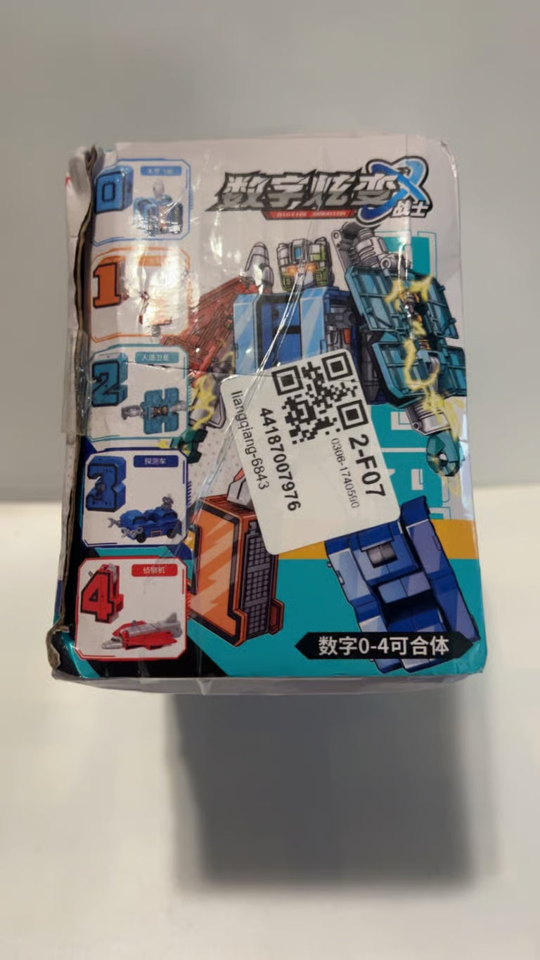 Ao Jia Huang Digital Warrior Numbers 1 - 10 Transforming Toys open box sealed