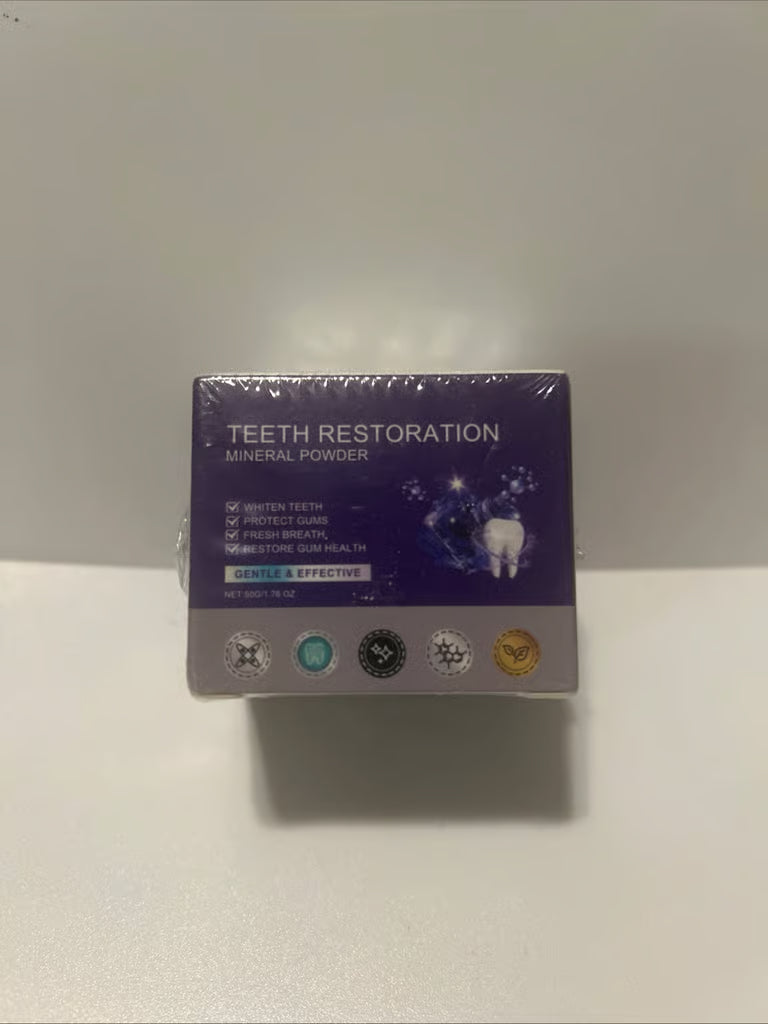 Teeth Restoration Mineral Powder Purple Mineral Tooth Powder for Teeth Whitening