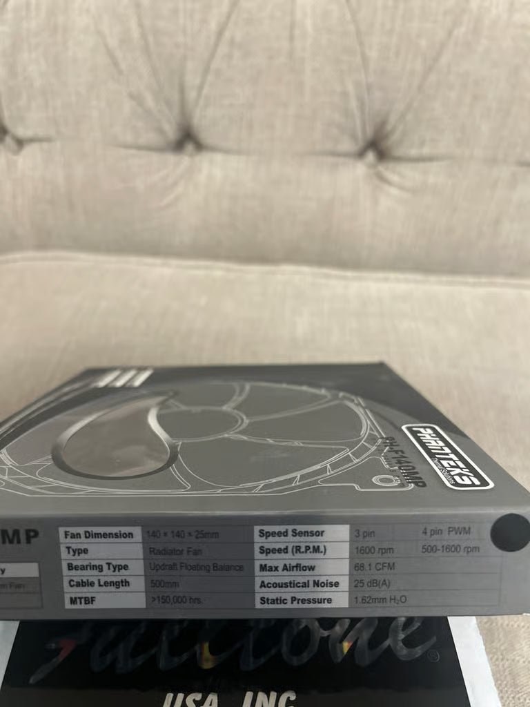 Phanteks PH-F140MP high static pressure fan one 2pin + one 3pin wire connection