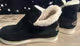 black AVSTCFS or Stunahome classic non-slip ankle snow booties with a faux fur