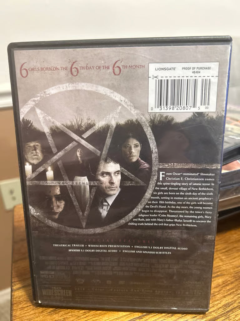 The Devil's Hand (DVD, 2014) Rufus Sewell, Jennifer Carpenter, Colm Meaney