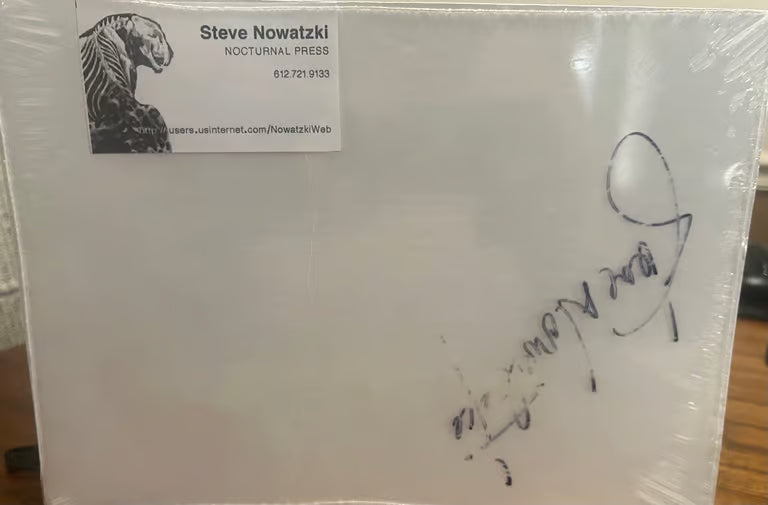 Print Lion signed piece Steve Nowatzki
