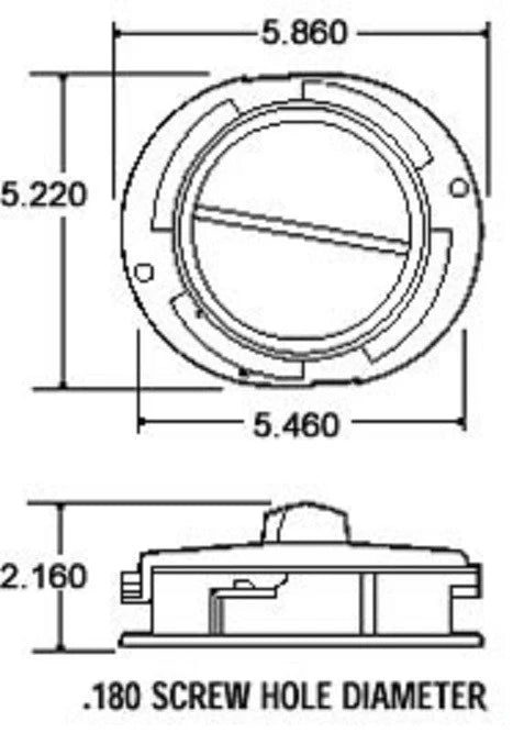Truck-Lite 97960 Gray 5.5" Round Document Holder